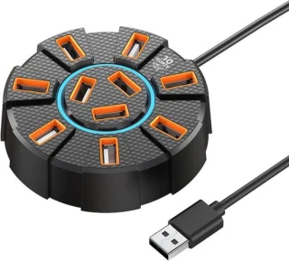 USB hub docking station zwart