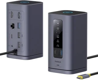 USB-hub Dockingstation 11-poorts Zilver