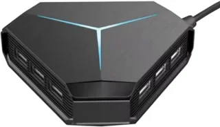 USB hub dockingstation - kaartlezer - zwart