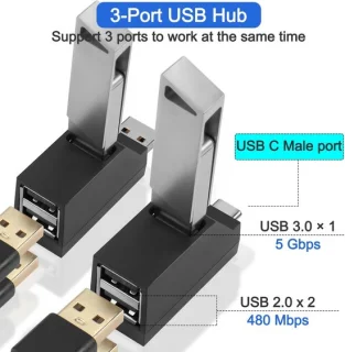 USB-hub Extender - Zwart