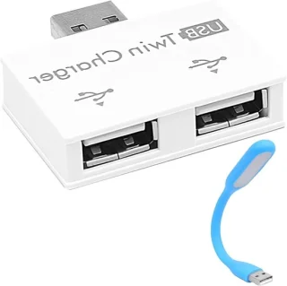 USB-hub laadhub converter wit