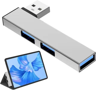 USB hub laptop type-c splitter zwart