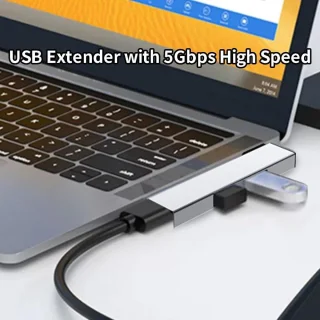 USB hub laptop type-c splitter zwart