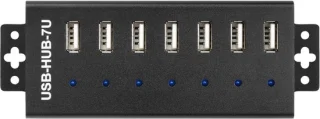 USB Hub Metaal Zwart