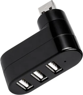 Usb hub mini 4-poorts zwart