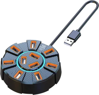 USB Hub multiport adapter zwart