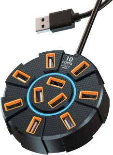 USB Hub multiport adapter zwart