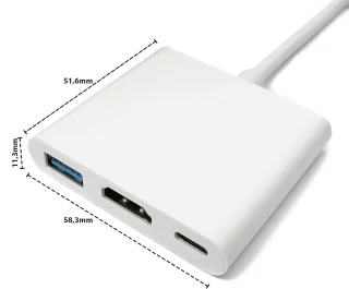 Usb-hub type-c adapter wit