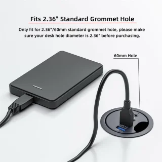 USB Hub voor bureaudoorvoer