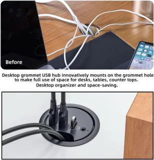 USB Hub voor bureaudoorvoer