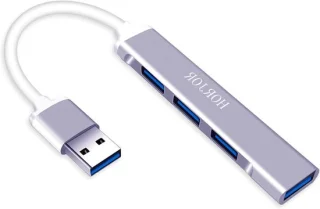 USB hub zilver