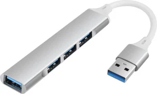 USB-hub Zilver