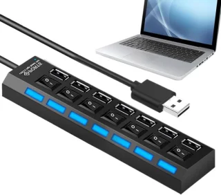 USB hub zwart