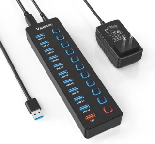 USB-hub - Zwart