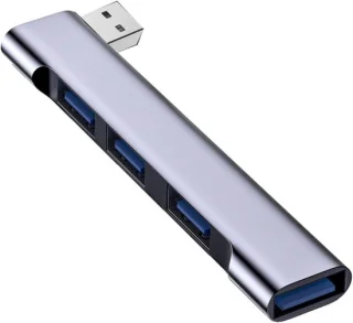 Usb laptop hub splitter zilver