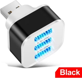 Usb-multipoortadapter - zwart