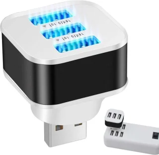Usb-multipoortadapter - zwart