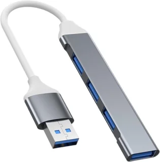 USB multiport adapter - kastanjebruin