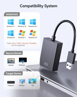 USB naar HDMI-adapter voor laptop en pc