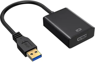 USB naar HDMI adapter - zwart