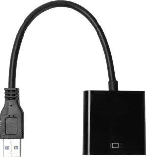 USB naar VGA adapter - zwart