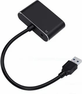 USB naar VGA adapter zwart