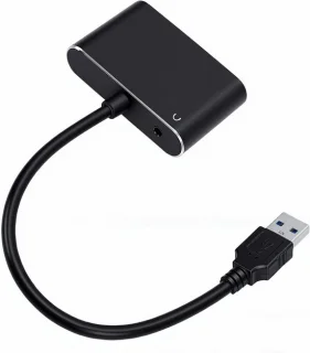 USB naar VGA adapter - zwart