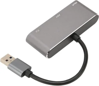 USB-scherm splitter adapter converter grijs