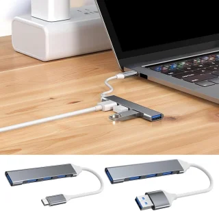USB Type-C Hub 4-poorts (2 stuks)