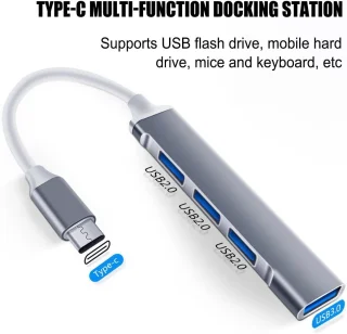 USB Type-C Hub 4-poorts (2 stuks)