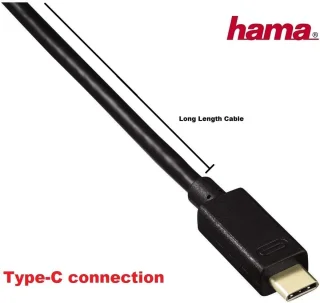 USB type-c hub 4-poorts zwart