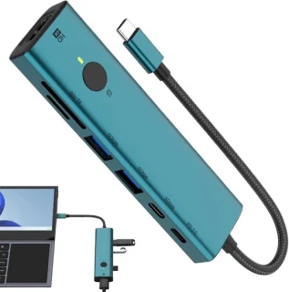 USB Verdeler 7-Poorts Hub Groen