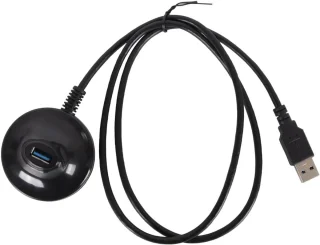 USB Verlengkabel Type A - 1 m - Zwart