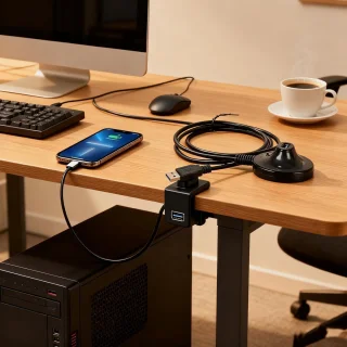 USB Verlengkabel Type A - 1 m - Zwart