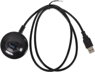 USB Verlengkabel Type A - 1 m - Zwart