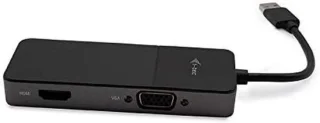 USB videoadapter - HDMI VGA adapter - zwart