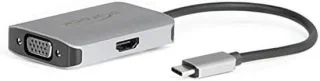 USB‑C Splitter Hub 2‑poorts Zwart