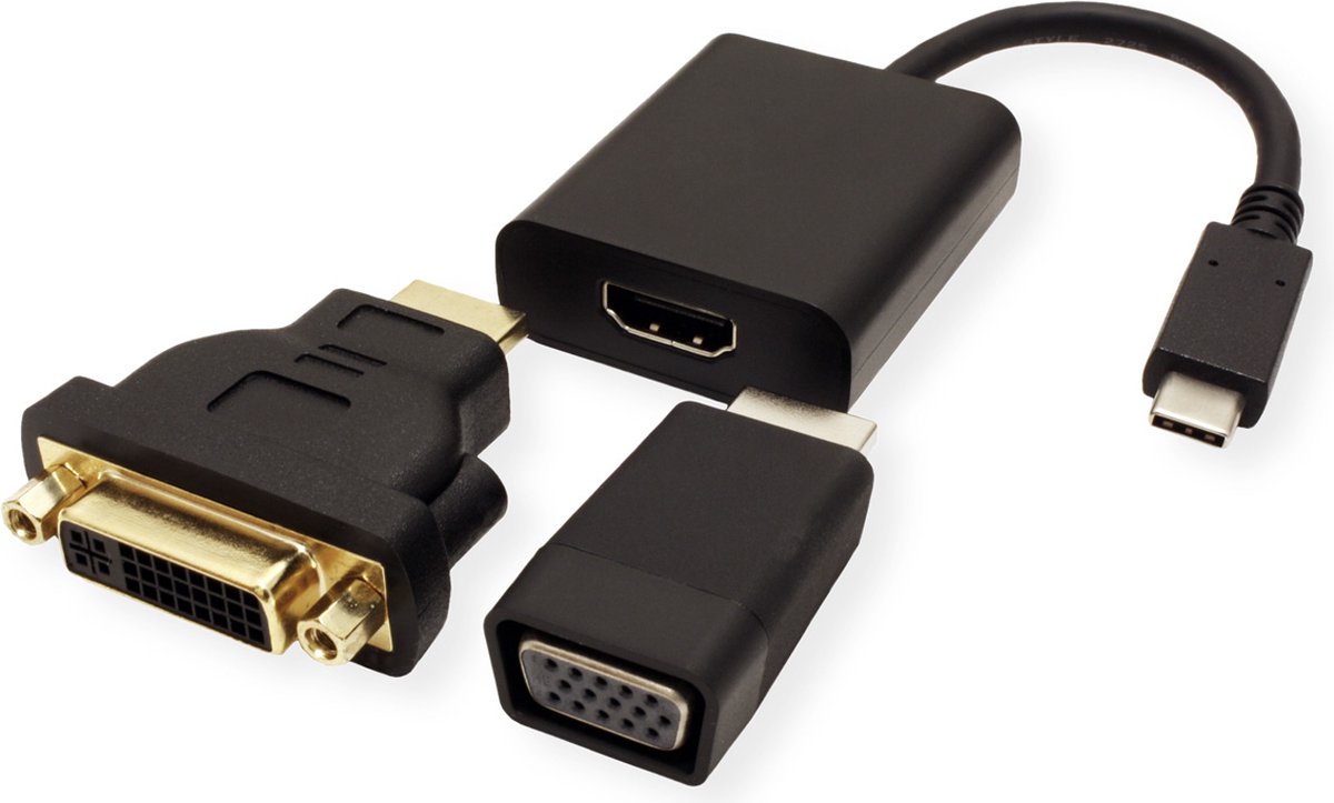 VALUE USB-C Adapter VGA HDMI DVI