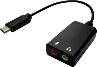 VALUE USB-C naar 2x 3,5mm Audio Adapter 0,13m Male-Female