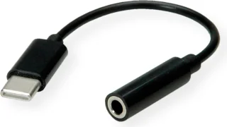 VALUE USB-C naar 3,5mm Audio Adapter 0,13m Male/Female