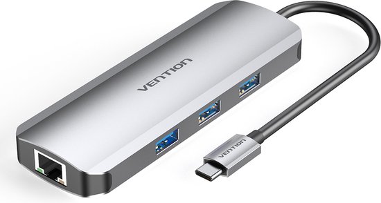 Vention TOKHB USB-C Laptop Dock Zilver