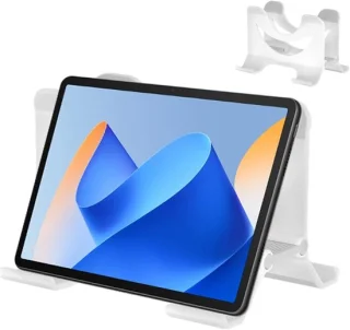 Verticale laptophouder - laptop dockinghouder - wit