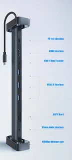 VEXON Cablehub Pro 10-in-1 USB-C Docking Station Spacegrey