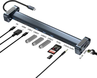 VEXON Cablehub Pro 10-in-1 USB-C Docking Station Spacegrey