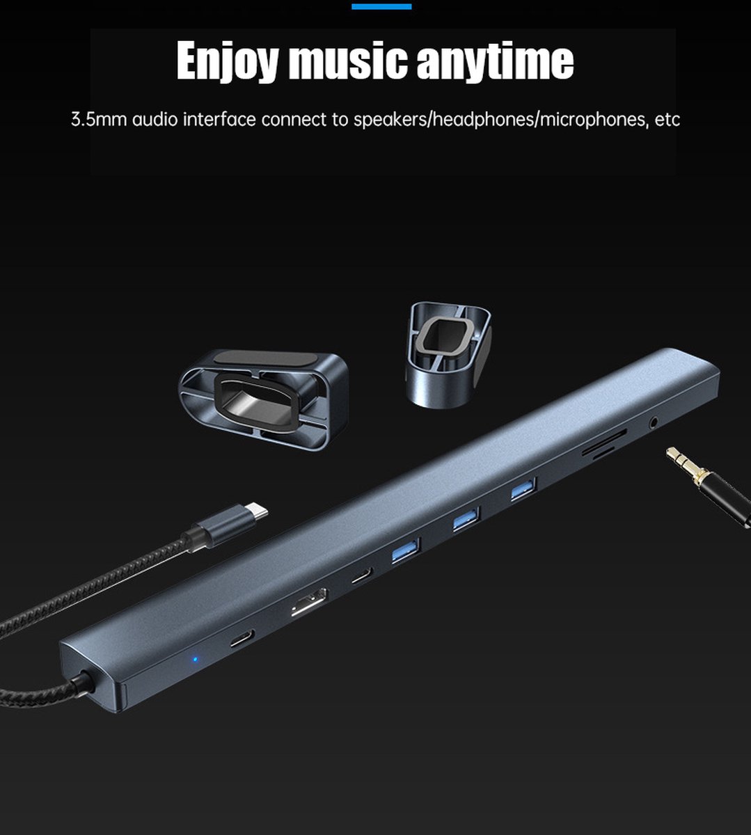 Wat vinden we goed aan de VEXON Cablehub Pro 10-in-1 USB-C Docking Station Spacegrey