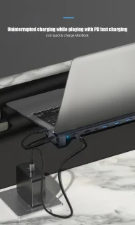 VEXON Cablehub Pro 10-in-1 USB-C Docking Station Spacegrey