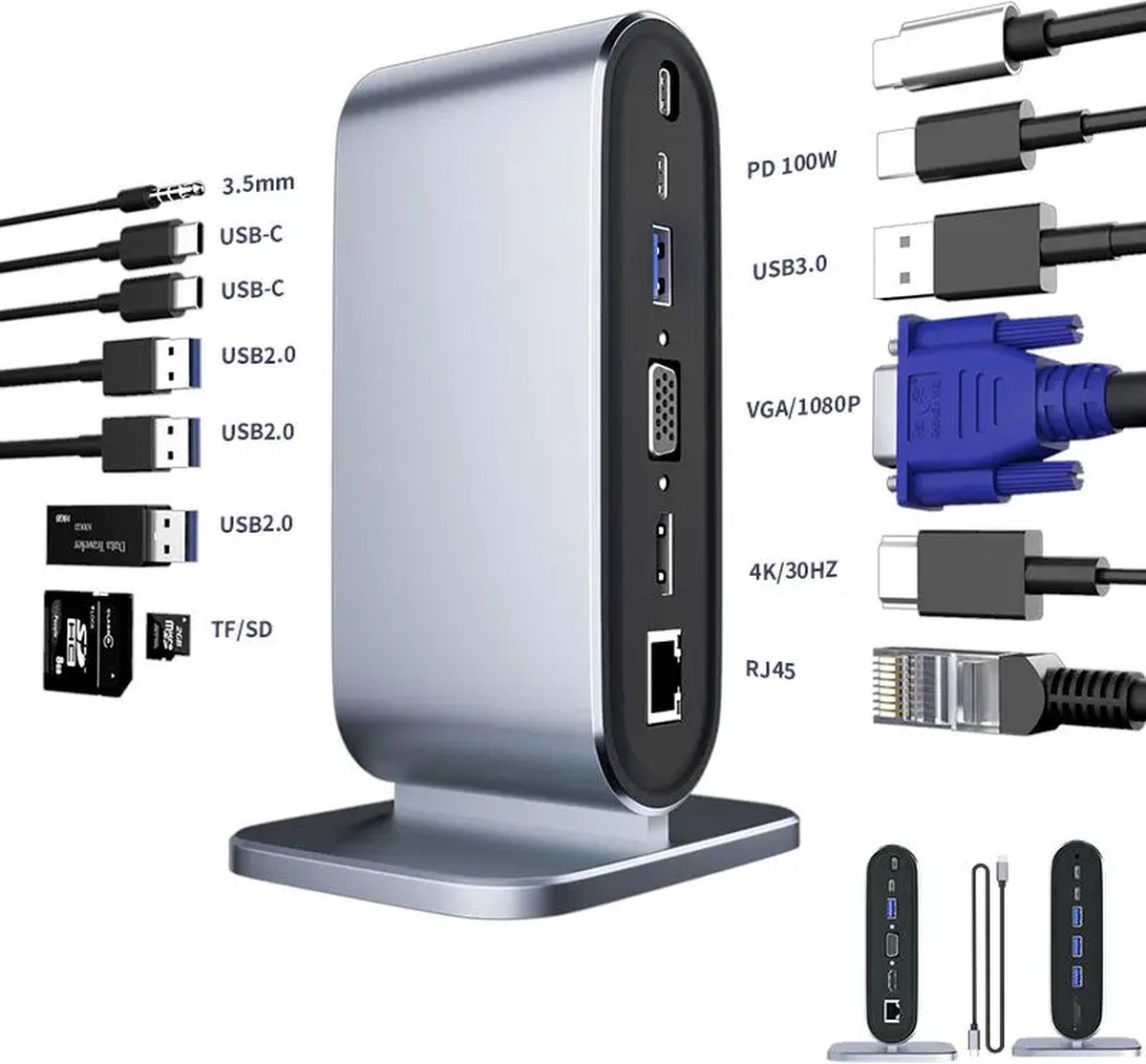 VEXON CableHub Pro 12-in-1 USB-C Docking Station