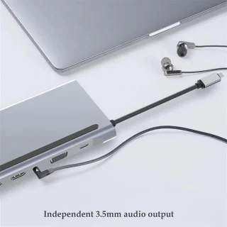 VEXON Cablehub Pro 12-in-1 USB-C Hub Adapter Spacegrey