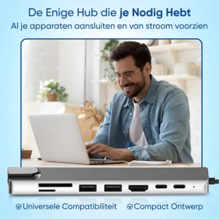 VEXON Cablehub Pro 8-in-1 USB C Hub Docking Station
