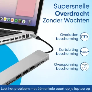 VEXON Cablehub Pro 8-in-1 USB C Hub Docking Station